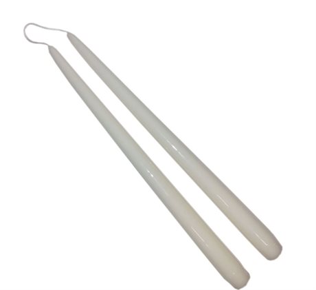 Antikljus / Parljus LACKADE ELFENBEN H:32cm Pris/par