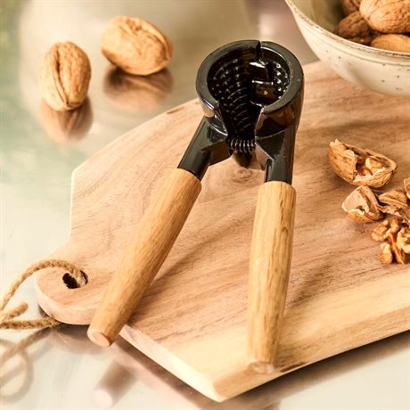 Nötknäckare – kraftfull i aluminium & Trä 17x6cm