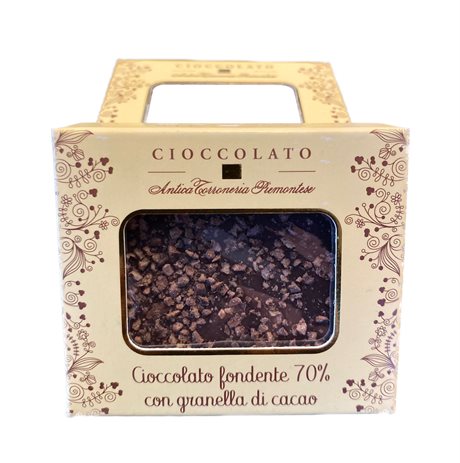 Tartufino Dolci Misti – Extra mörk chokladkaka 70% med kakaobitar 40g