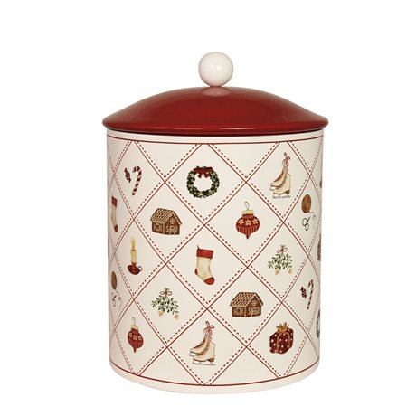 Plåtburk Juletid stor Ø14x20cm