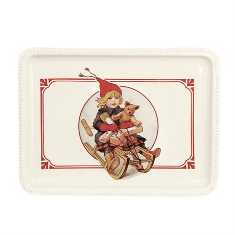 Bricka KÄLKE av Jenny Nyström 30,5x22,5cm