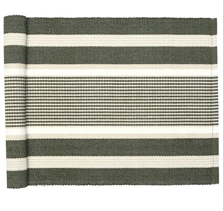 Löpare GRETA Recycled OEKO-TEX® – Oliv & Linne 33x240cm