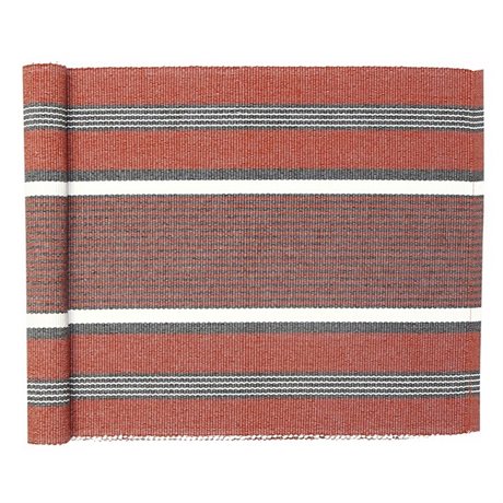 Löpare GRETA Recycled OEKO-TEX® – Rost, grå & Beige 33x240cm