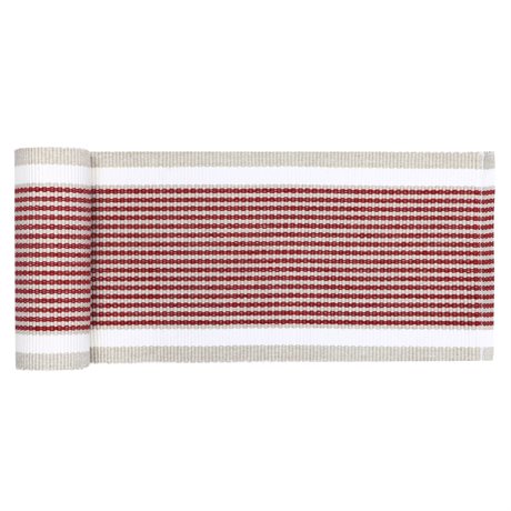 Löpare GRETA Recycled OEKO-TEX® – Mörkröd & Linne 15x140cm