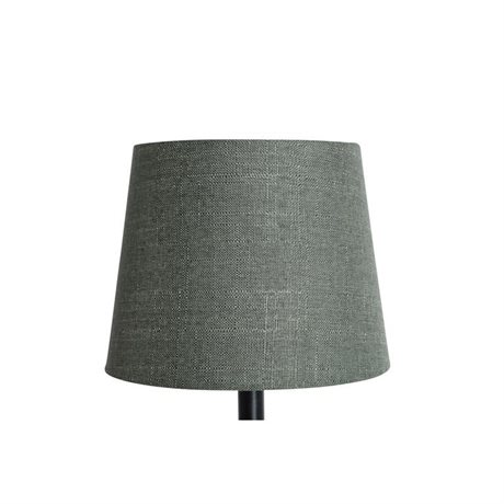 Lampskärm Linnestruktur Mossgrön 18x23x18