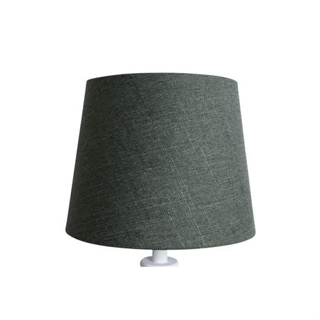 Lampskärm Linnestruktur Mossgrön 22x28x22
