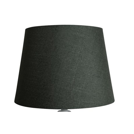 Lampskärm Linnestruktur Mossgrön 27x35x25