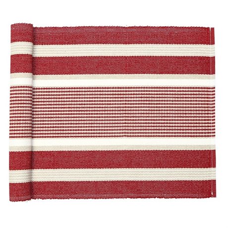 Löpare GRETA Recycled OEKO-TEX® – Mörkröd & Linne 45x140cm