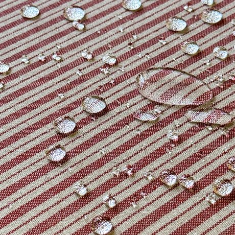 Bordsduk ALF Avtorkningsbar Recycled OEKO-TEX® – mörkröd & beige 140x240cm