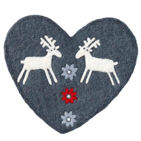 Grytunderlägg Klippan handfiltat i 100% ull – REINDEER