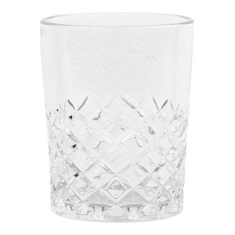 Glas / Whiskyglas Lorient slipat Ø:8cm H:10cm
