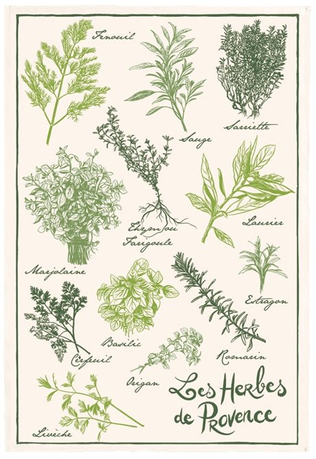 Kökshandduk – Les Herbs de Provance 48x72cm