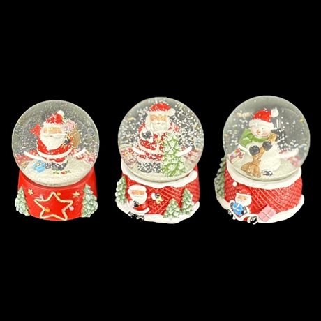 Snökula / Snöglob med tomte Mellan H:8,5cm pris/st