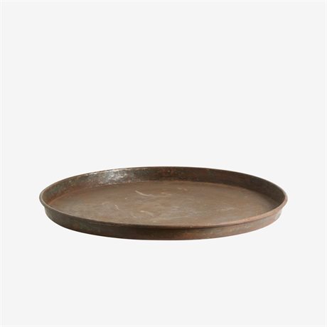 Fat / Bricka / Oljefat LOMBOK vintagelook i järn handgjord Stor Ø55cm