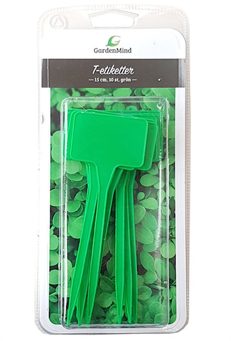 Märkpinnar m rak skrivsida i grön plast 15cm 10-pack