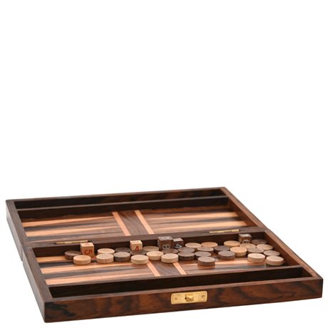 Backgammon – klassiskt spel i klassisk trälåda 25x12cm