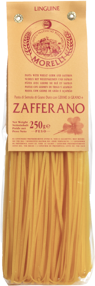 NYHET !!! Morelli Pasta di Semola di Grano Duro – Linguine Zefferano, saffranspasta 250g