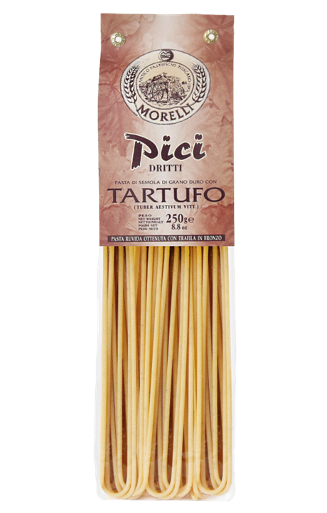 Morelli Pasta di Semola di Grano Duro – PICI DRITTI AL TARTUFO, Tryffelpasta 250g