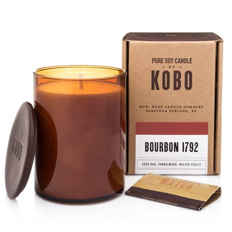 Woodblock doftljus – Bourbon 1792 100H