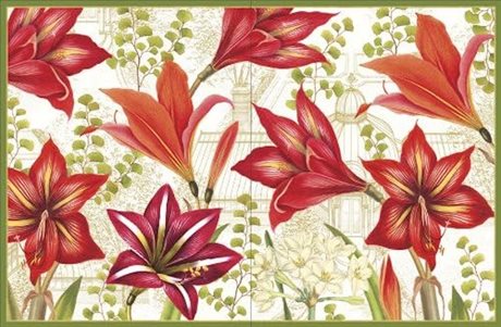 Julkort med kuvert, blank insida – Amaryllis & Conservatory 12x15cm per/st 