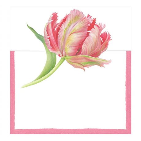 Placeringskort Tulip Dance – utstansad Tulpan 8-pack
