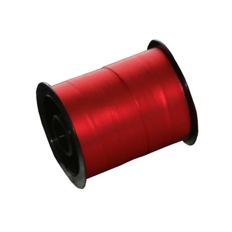 Presentsnöre – Röd matt metallic 10mm 10m