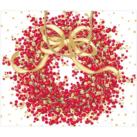 Presentpåse – Pepperberry White Large 28,5x12x25cm