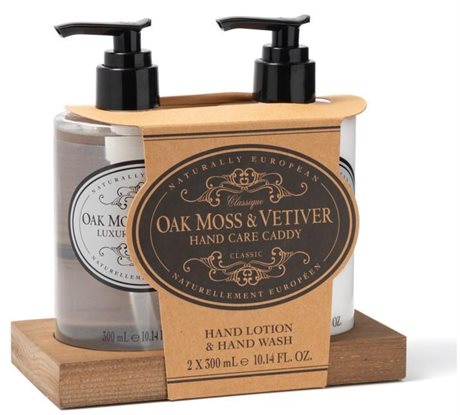 Ställ med handtvål & handkräm – Oak Moss & Vetiver, 2 x 300ml 