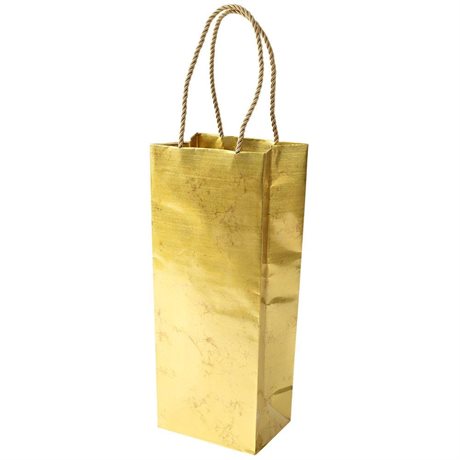 Presentpåse för en flaska – Antique Gold Small 12,75x9x33cm