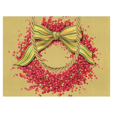 Presentpåse – Berries and Bow Small 17,75x7,5x13,5cm