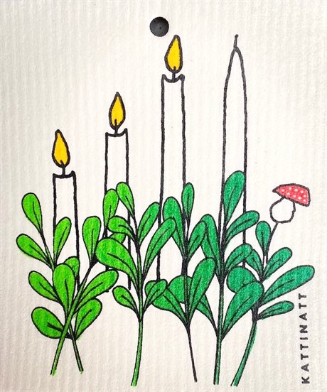 Disktrasa Kattinatt – ADVENT CANDLES 17x20cm