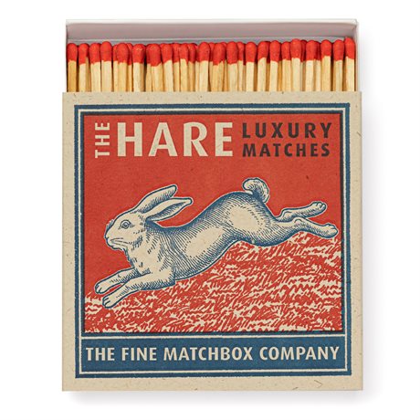 Tändstickor Archivist – THE HARE 11x11cm, 125 stickor
