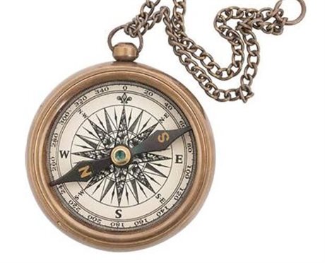 Kompass med kedja Ø:5,5cm