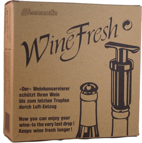 Wine fresh – Vinförslutare m vakuumpump & 2 korkar
