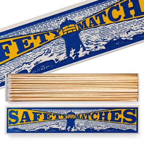 Tändstickor Archivist – LONG LIGHTHOUSE SAFETY MATCHES 29x6cm, 45 stickor