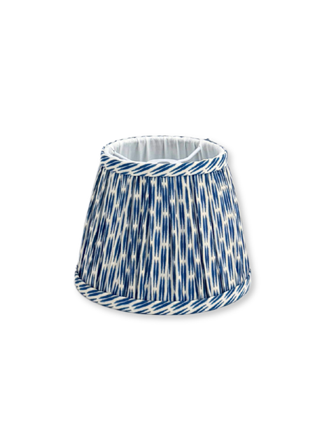 Ikat Lampskärm Blå Liten 