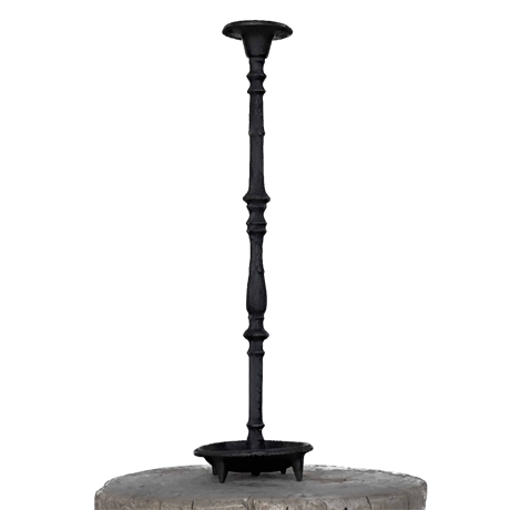 Ljusstake IRA i gjutjärn antiksvart H:58cm