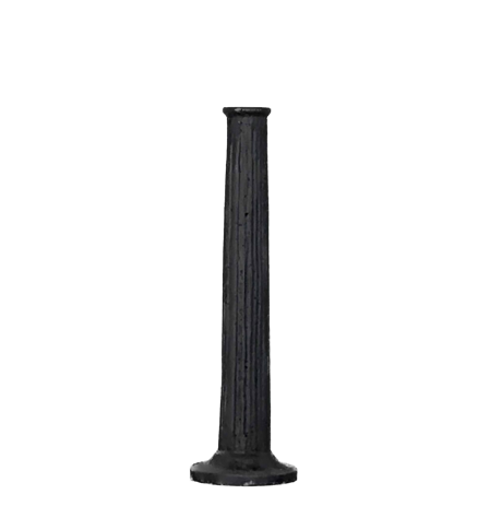 Ljusstake NOVA LARGE i gjutjärn antiksvart H:28cm