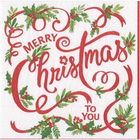 Servetter Kaffe Merry Christmas To You