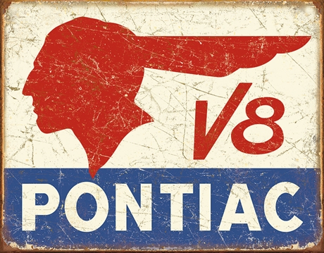 PLÅTSKYLT – PONTIAC V8