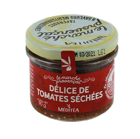 DÉLICE DE TOMATES SÉCHÉES – Tomatkräm m Vitlök & Mozzarella 90g