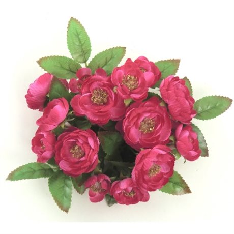 Ljusmanschett Tea-rose i hot pink ID:2,8cm