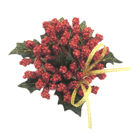Ljusmanschett Holly wheat ribbon YD:10cm ID:2,5cm