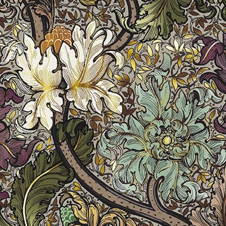 Dubbelt kort med kuvert, blank insida – William Morris 16x16cm