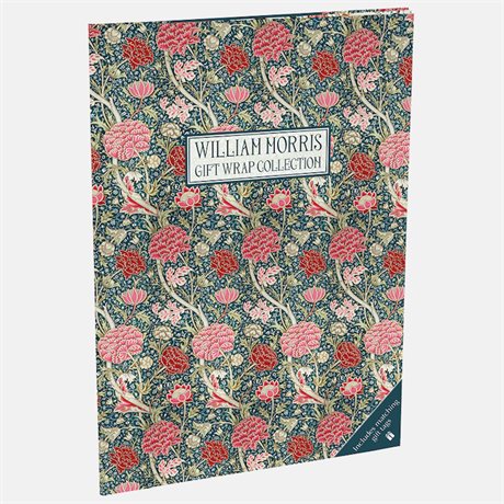 Bok med presentpapper – Fem mönster av William Morris, 10 ark á 50x70cm