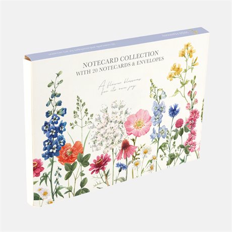 Skrivset med 20 dubbla kort med kuvert – 4 motiv Wild Harmony 19x27cm