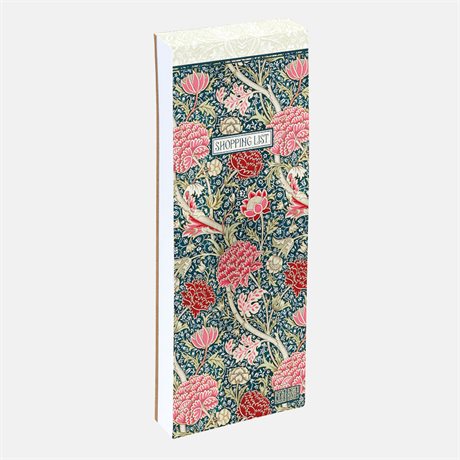 To Do / Inköpslista med magnet – William Morris Cray, 74 ark 23x9,5cm