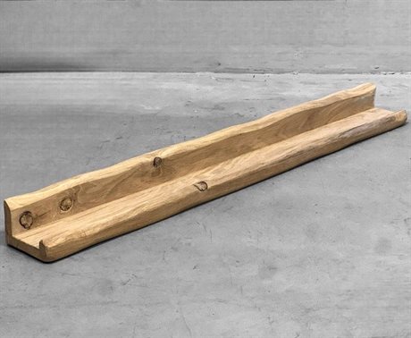 Vägghylla / Tavelhylla i massiv ek – UNIK by Hand 90cm