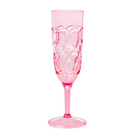 Rice Champagneglas Akryl – Pink Ø6x21cm 