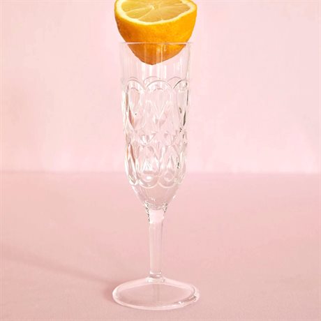 Rice Champagneglas Akryl – Clear Ø6x21cm 
